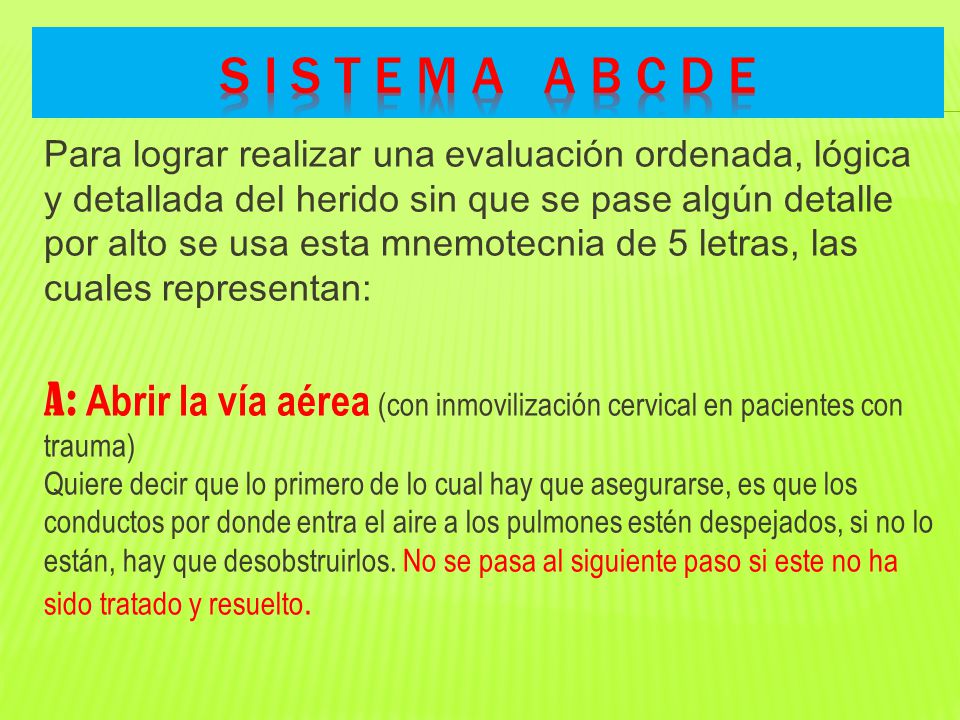 S I S T E M A A B C D E