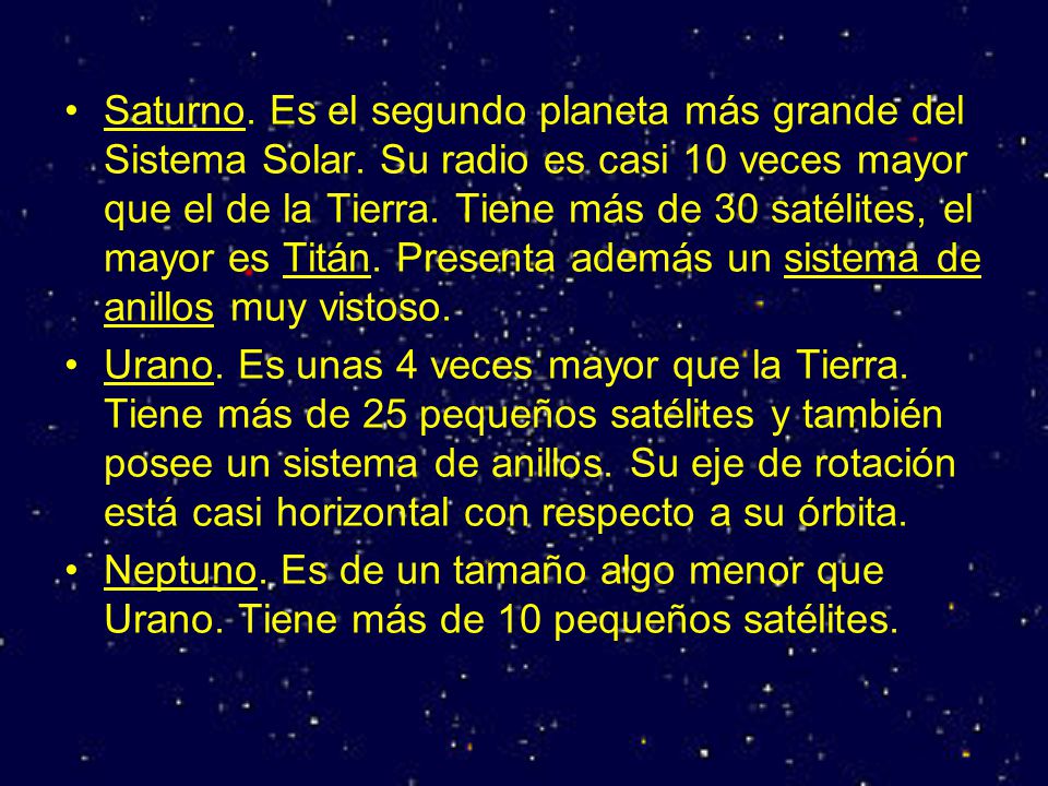 Saturno. Es el segundo planeta más grande del Sistema Solar
