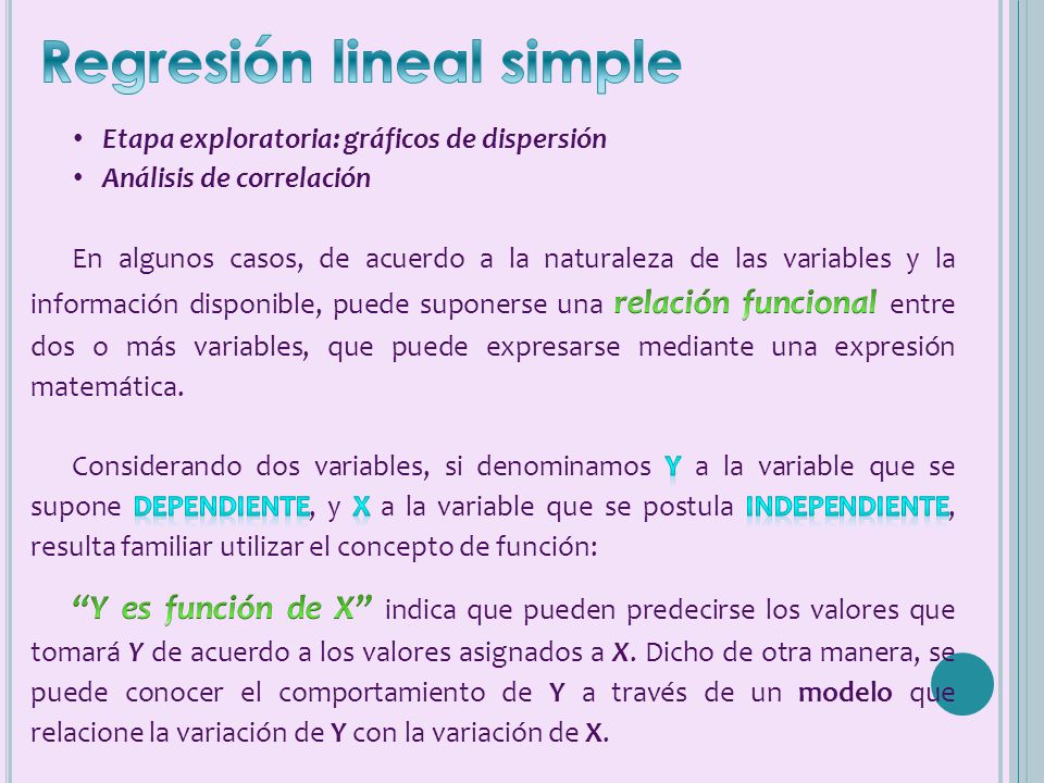 Regresión Lineal Simple - ppt video online descargar