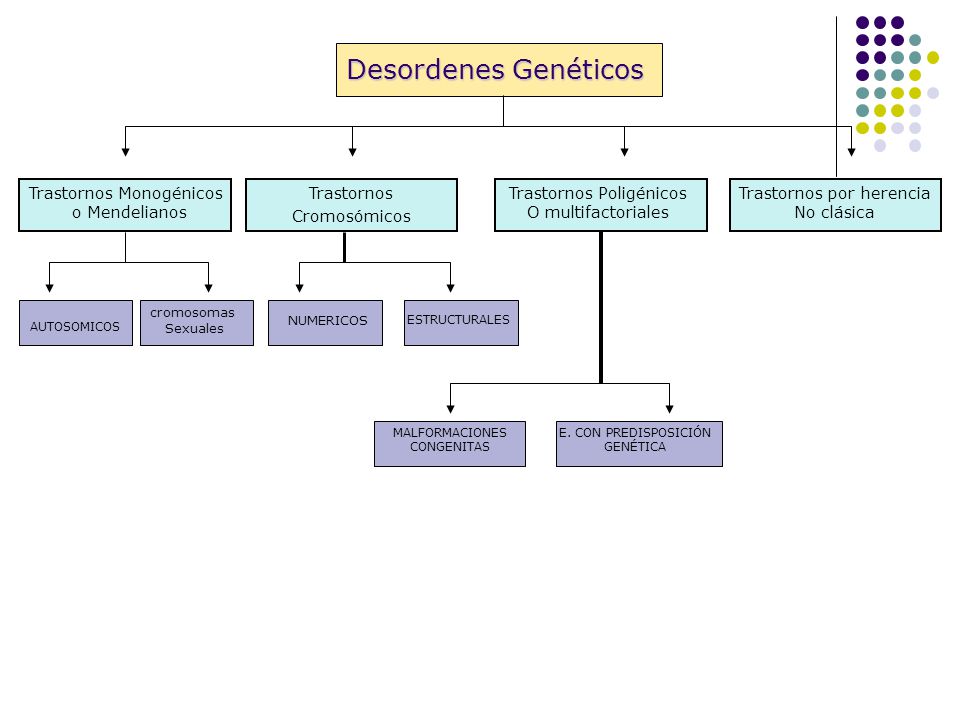 Desordenes Genéticos Trastornos Monogénicos o Mendelianos Trastornos