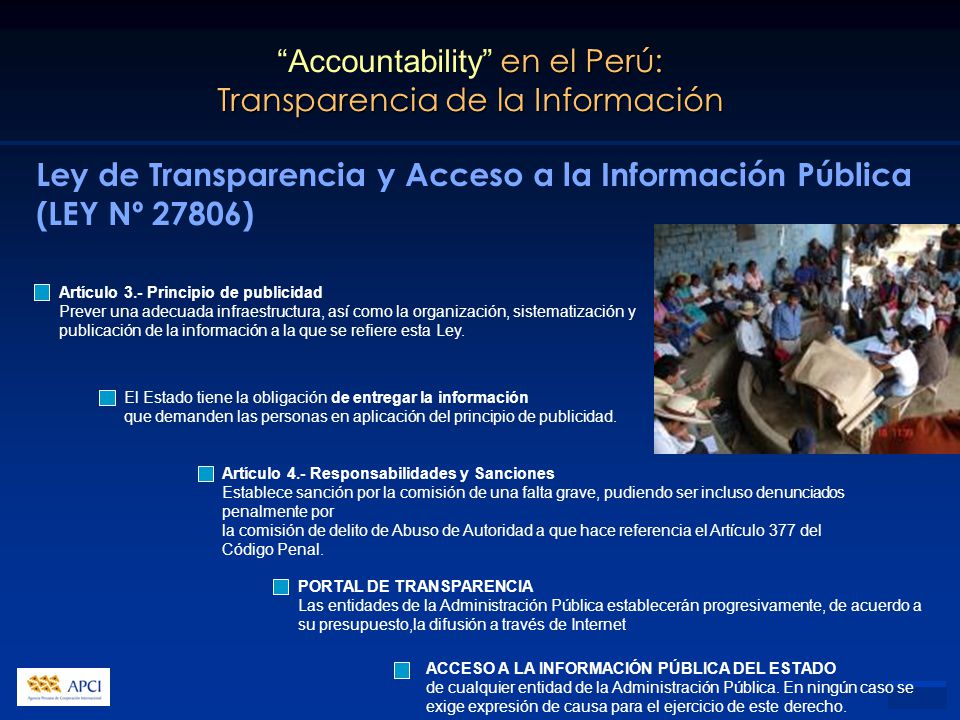 Ley de Transparencia y Acceso a la Información Pública (LEY Nº 27806)
