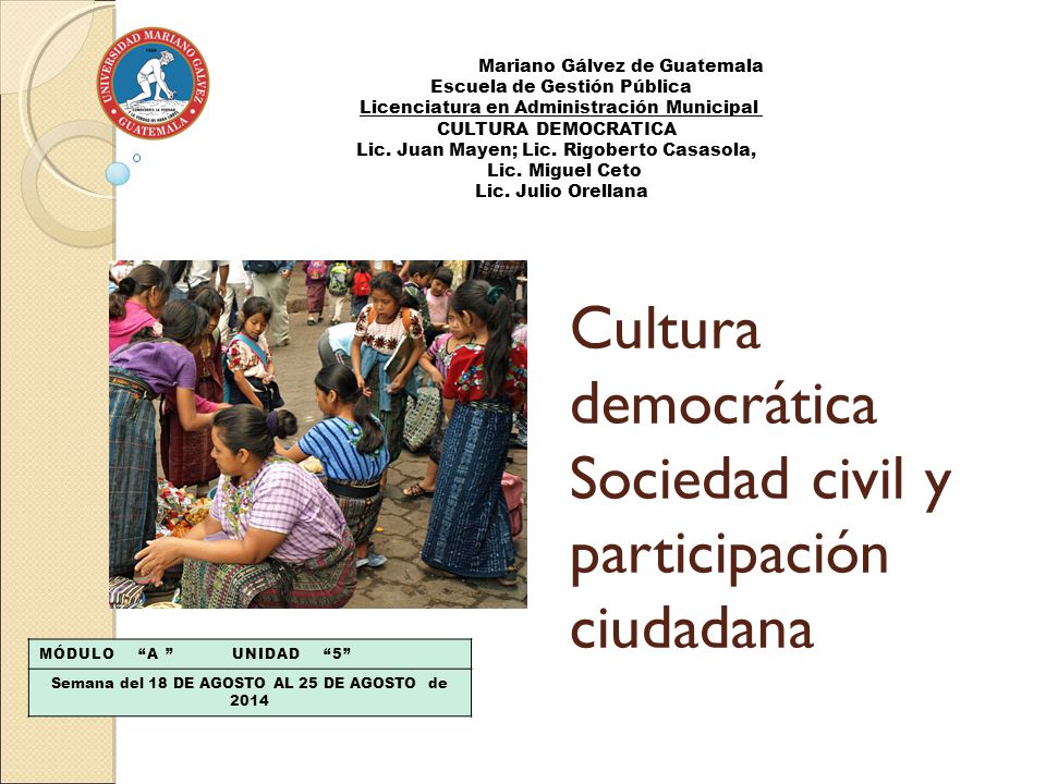 Semana del 18 DE AGOSTO AL 25 DE AGOSTO de 2014