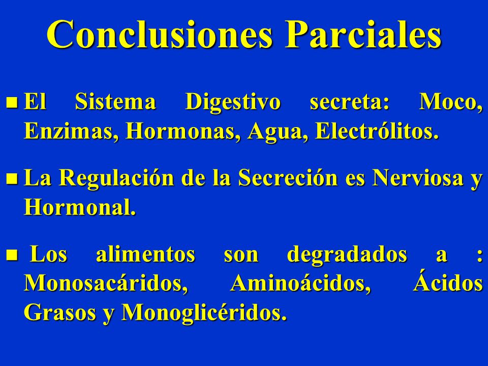Conclusiones Parciales