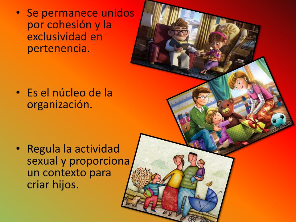 Se permanece unidos por cohesión y la exclusividad en pertenencia.