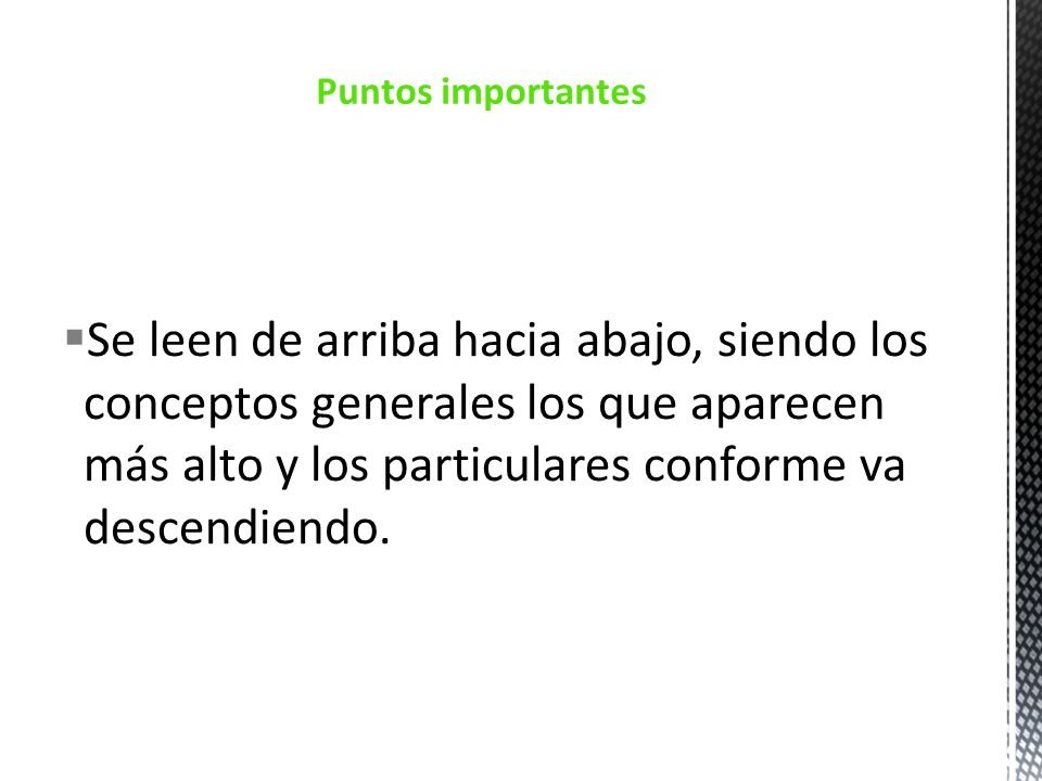 Puntos importantes