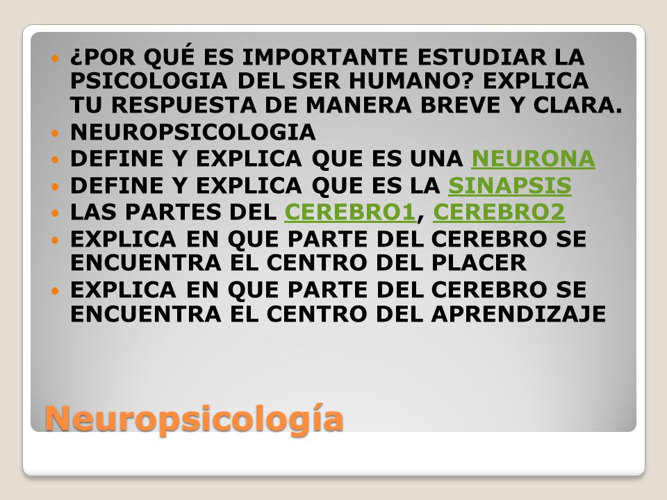 ¿Por qué ES IMPORTANTE ESTUDIAR LA PSICOLOGIA DEL SER HUMANO