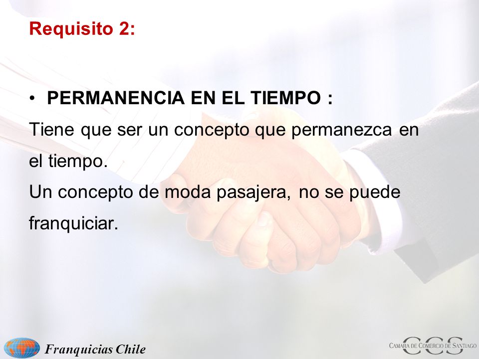 PERMANENCIA EN EL TIEMPO : Tiene que ser un concepto que permanezca en