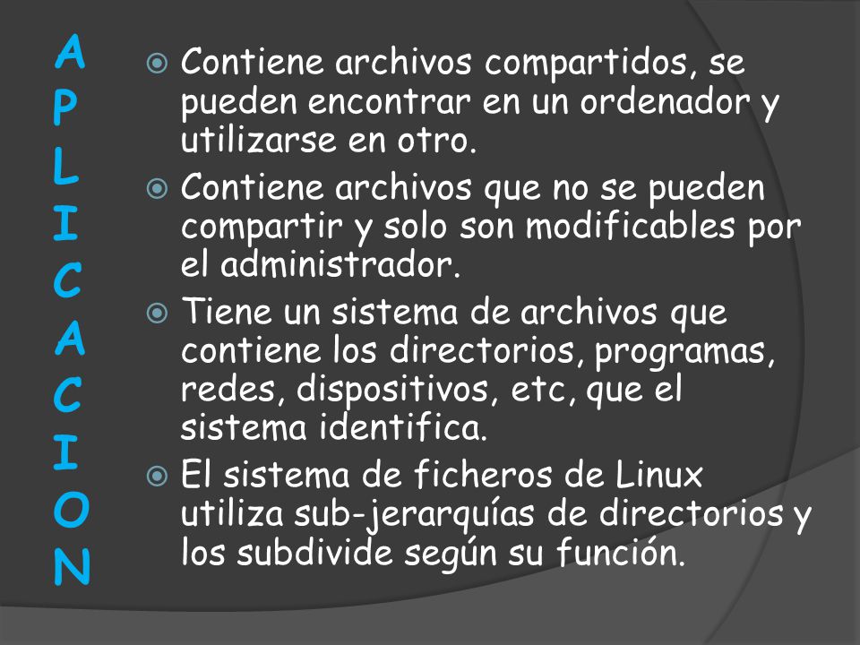 Contiene archivos compartidos, se pueden encontrar en un ordenador y utilizarse en otro.