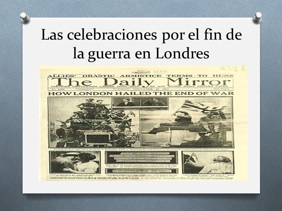 Las celebraciones por el fin de la guerra en Londres