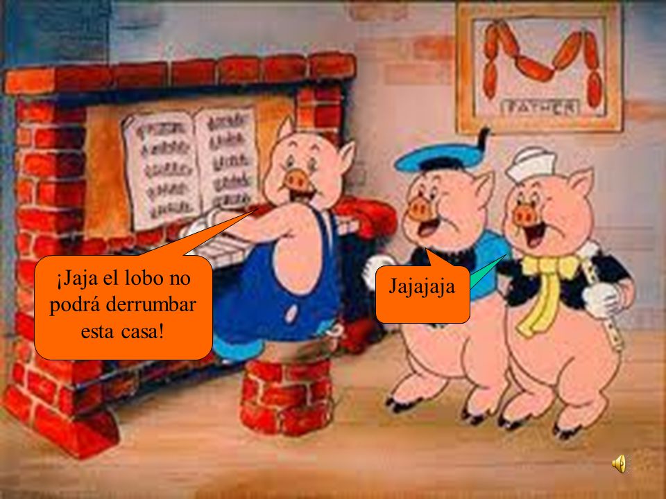 ¡Jaja el lobo no podrá derrumbar esta casa!