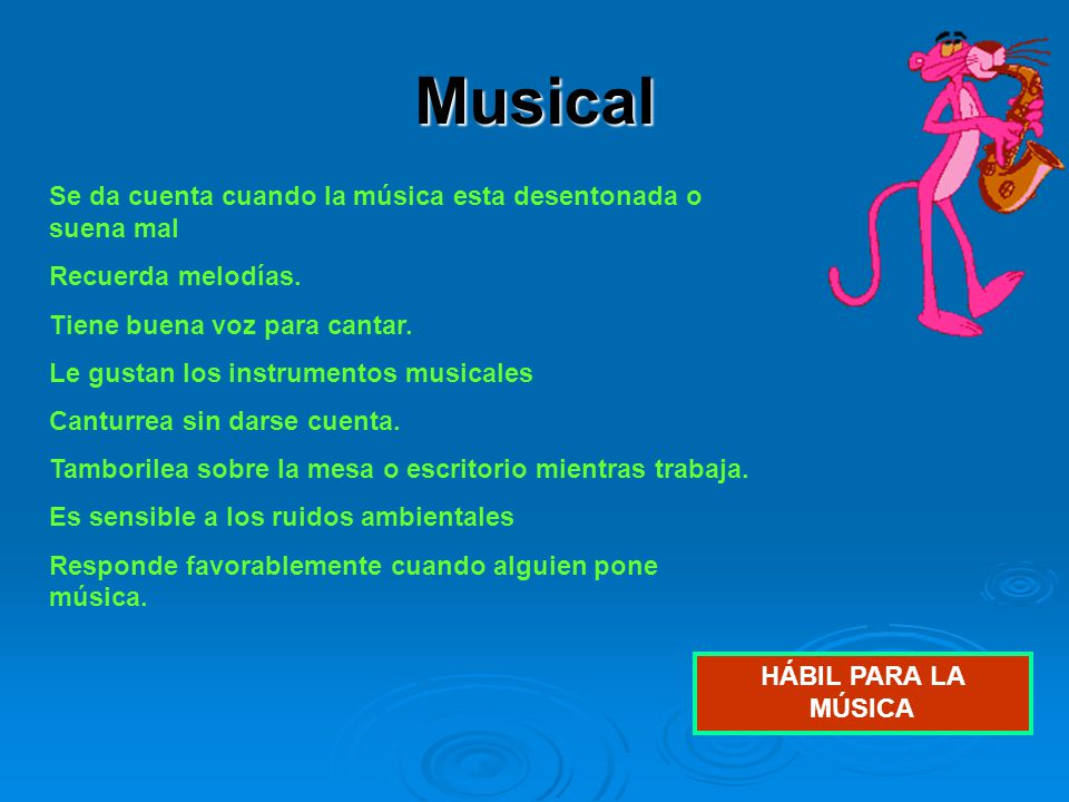 Musical Se da cuenta cuando la música esta desentonada o suena mal