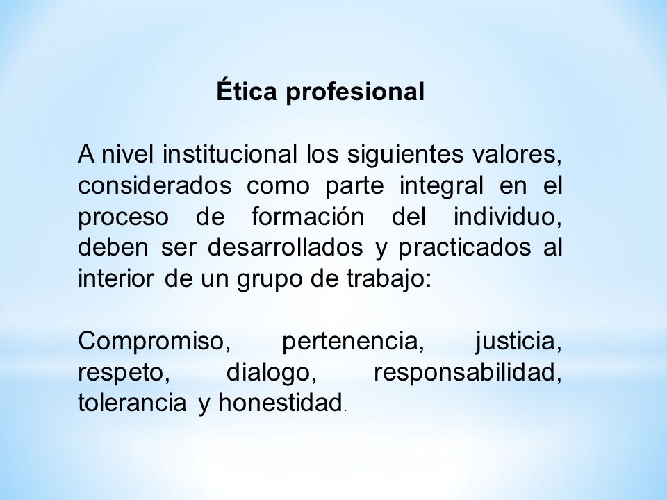 Ética profesional
