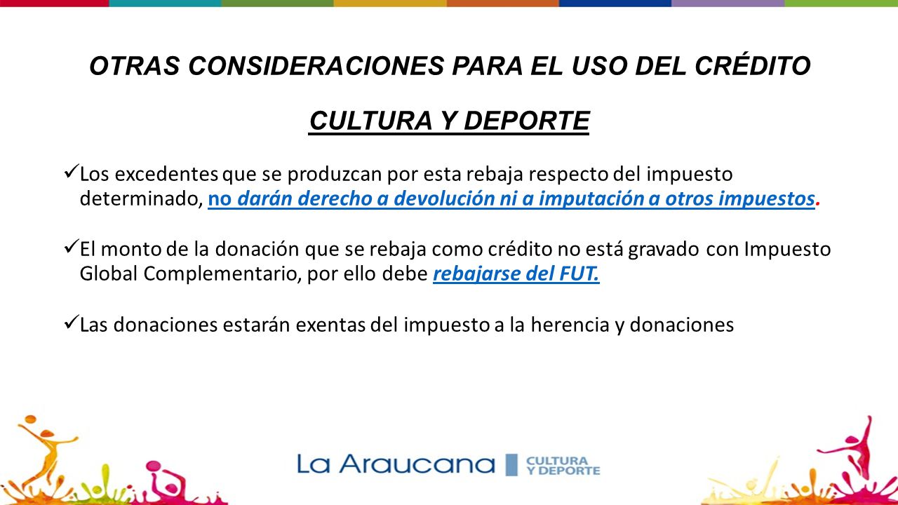 OTRAS CONSIDERACIONES PARA EL USO DEL CRÉDITO