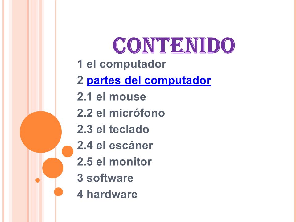 contenido 1 el computador 2 partes del computador 2.1 el mouse