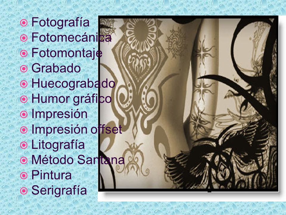 Fotografía Fotomecánica. Fotomontaje. Grabado. Huecograbado. Humor gráfico. Impresión. Impresión offset.