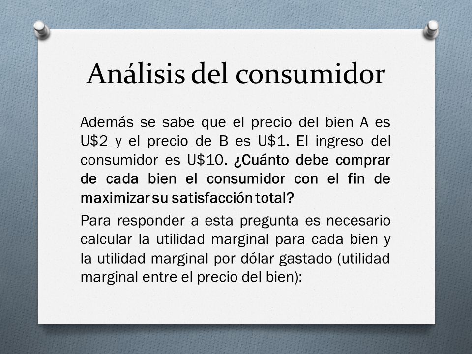 Análisis del consumidor