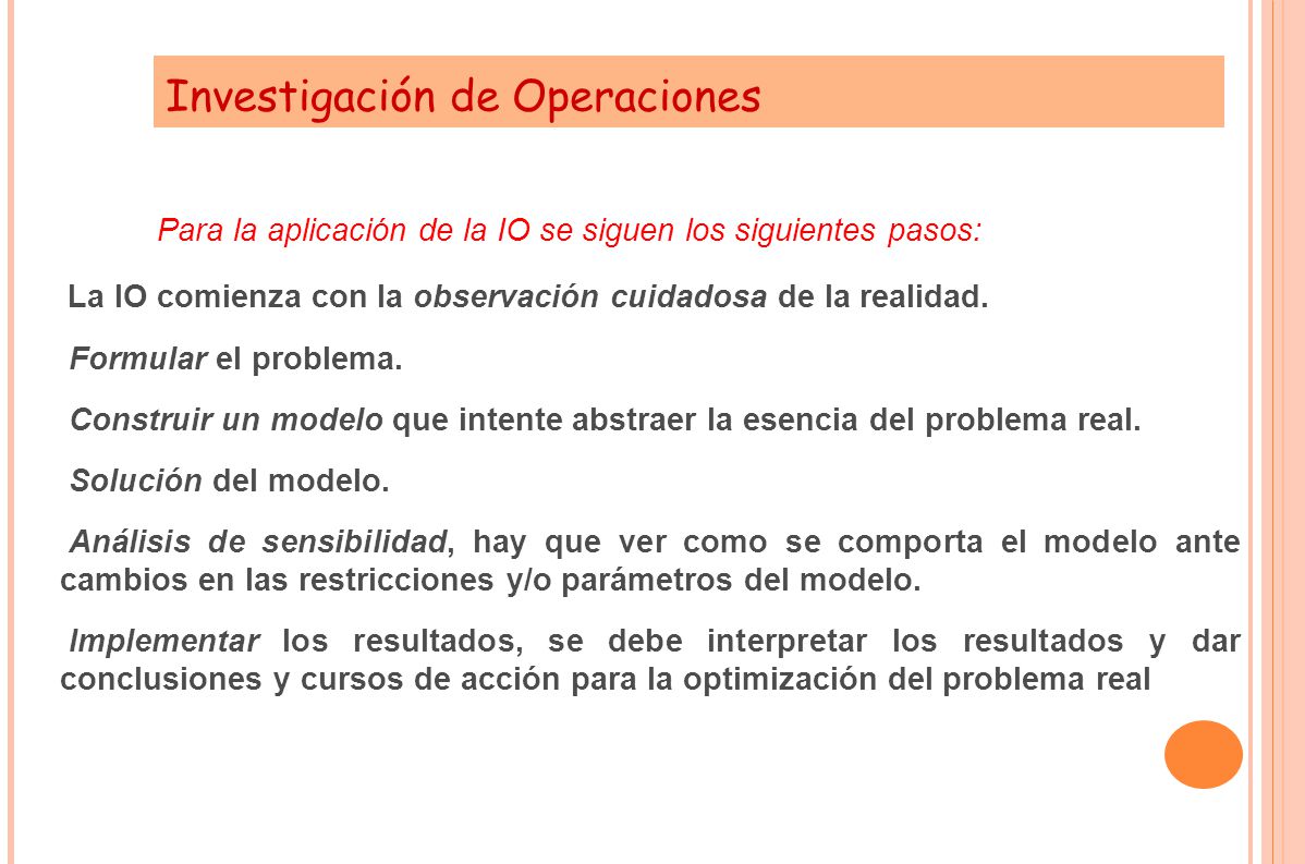 Investigación de Operaciones