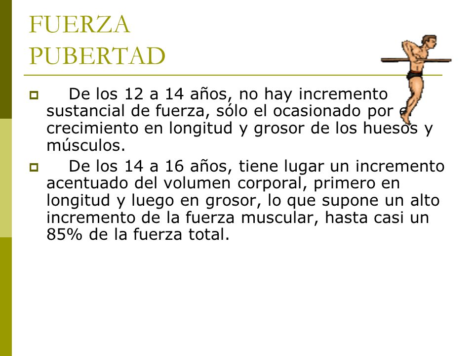 FUERZA PUBERTAD