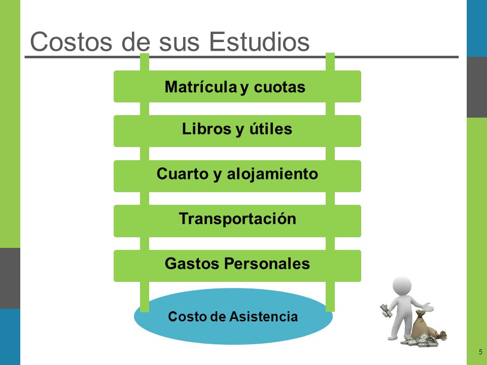 Costos de sus Estudios Matrícula y cuotas Libros y útiles