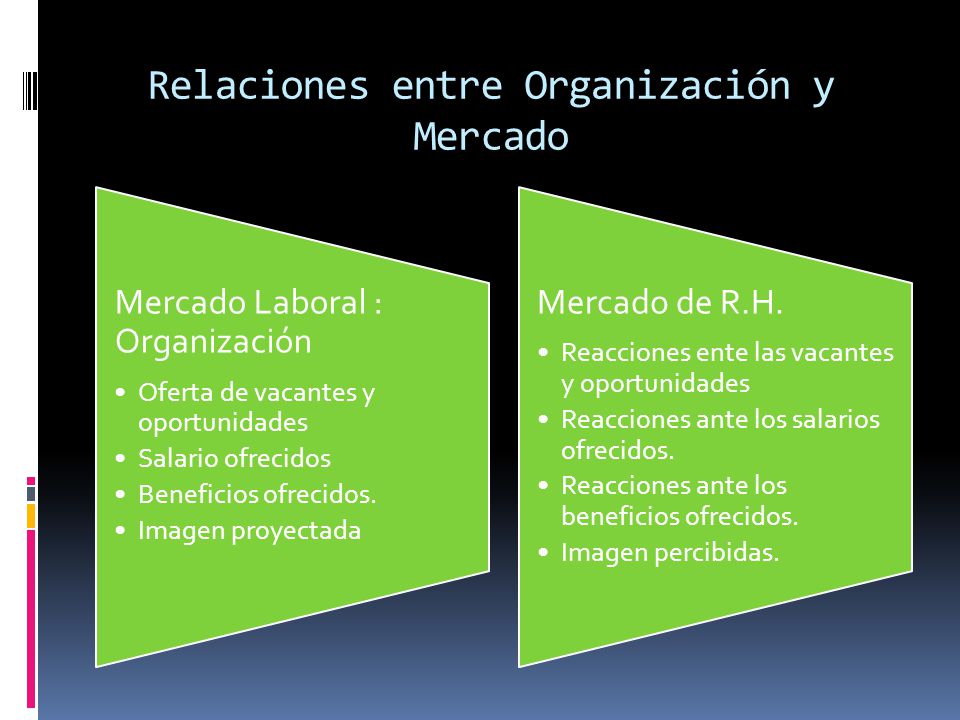 Relaciones entre Organización y Mercado