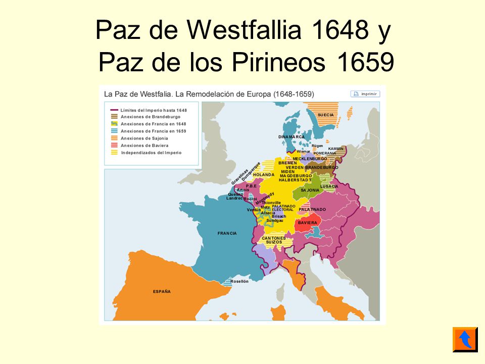 Paz de Westfallia 1648 y Paz de los Pirineos 1659