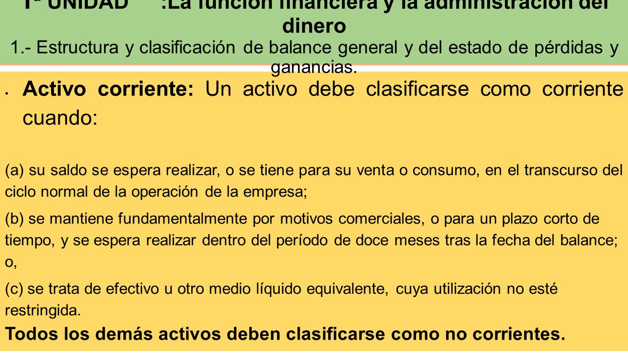 2ª UNIDAD : Definición de Cuentas de activo, pasivos, patrimonio, ingresos y gastos.