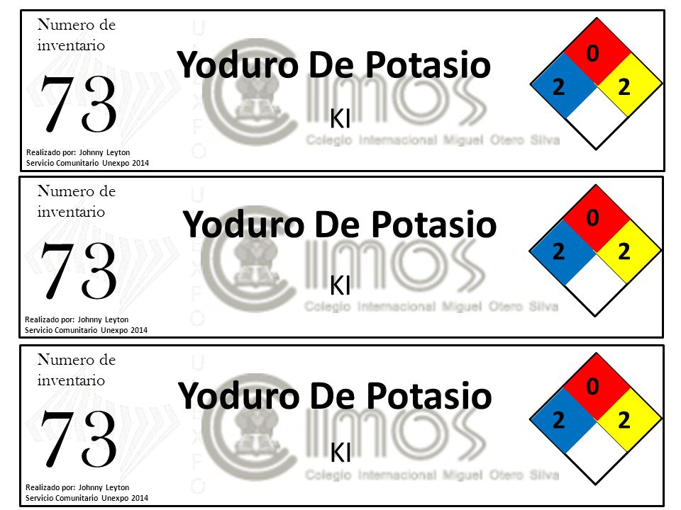 Yoduro De Potasio Yoduro De Potasio Yoduro De Potasio KI KI KI