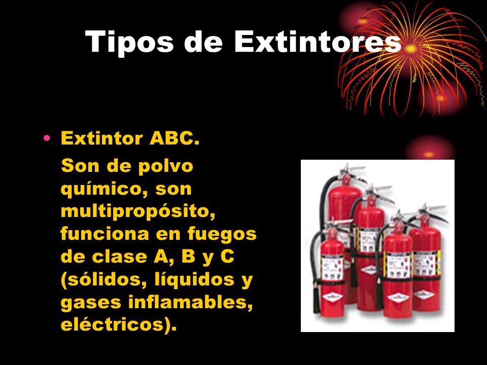 Tipos de Extintores Extintor ABC.