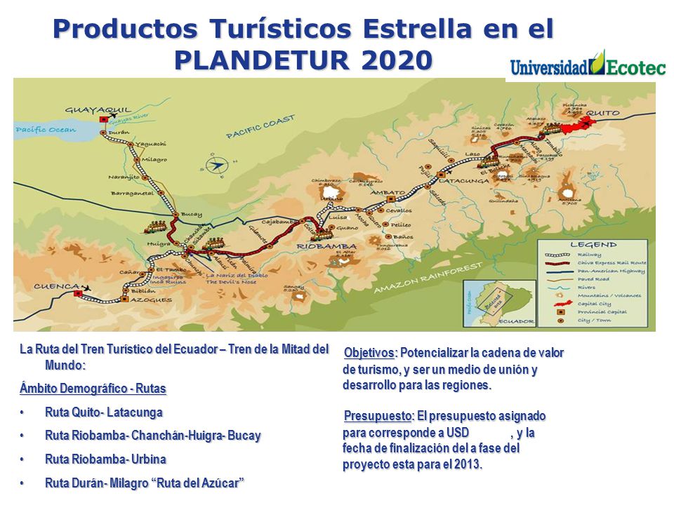 Productos Turísticos Estrella en el PLANDETUR 2020