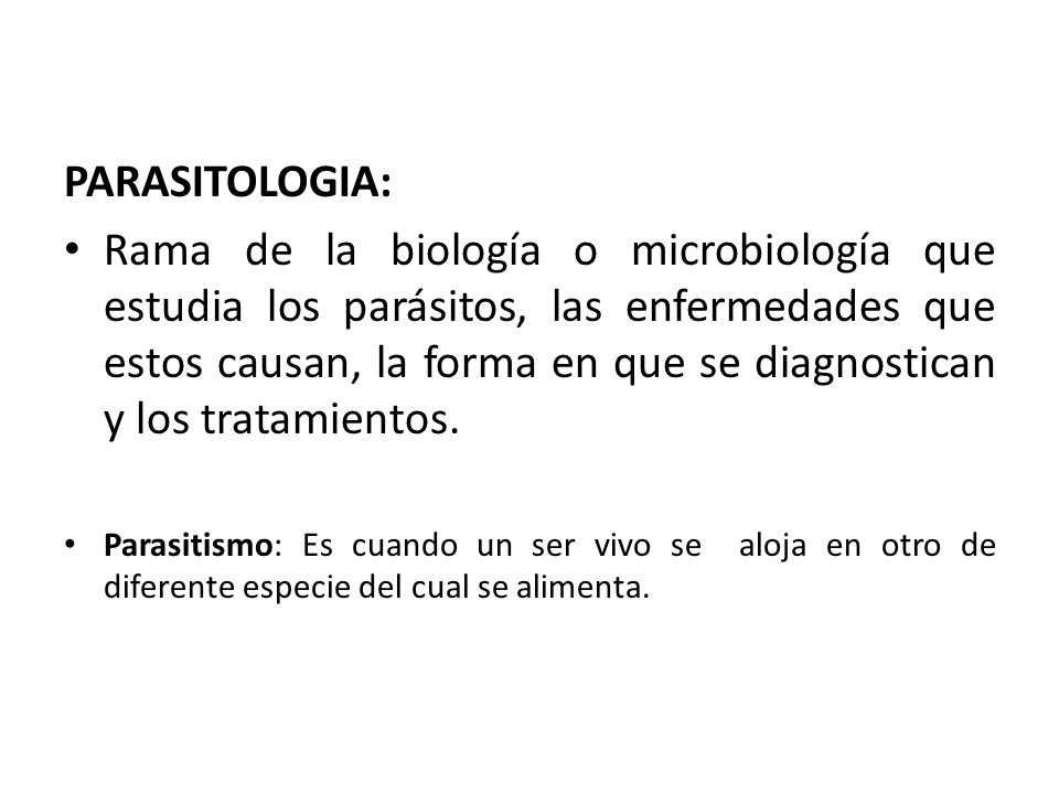 que es parasitologia que es parasitologia