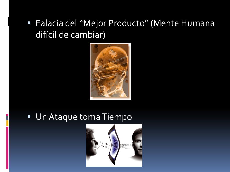 Falacia del Mejor Producto (Mente Humana difícil de cambiar)