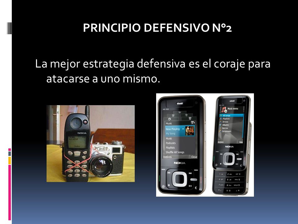 PRINCIPIO DEFENSIVO N°2 La mejor estrategia defensiva es el coraje para atacarse a uno mismo.