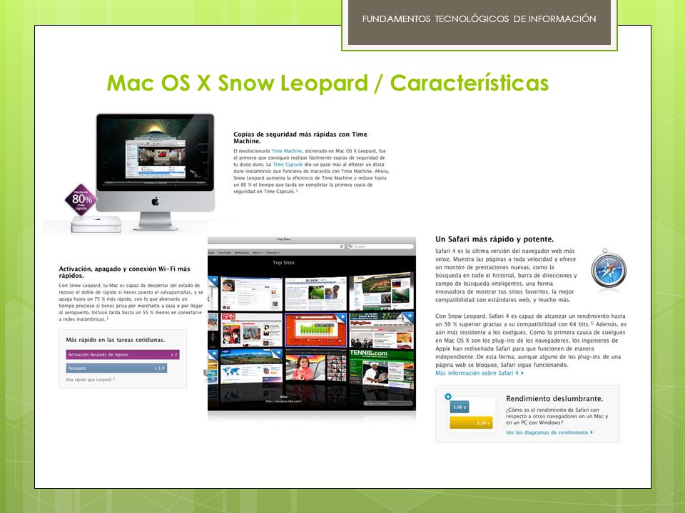 Mac OS X Snow Leopard / Características