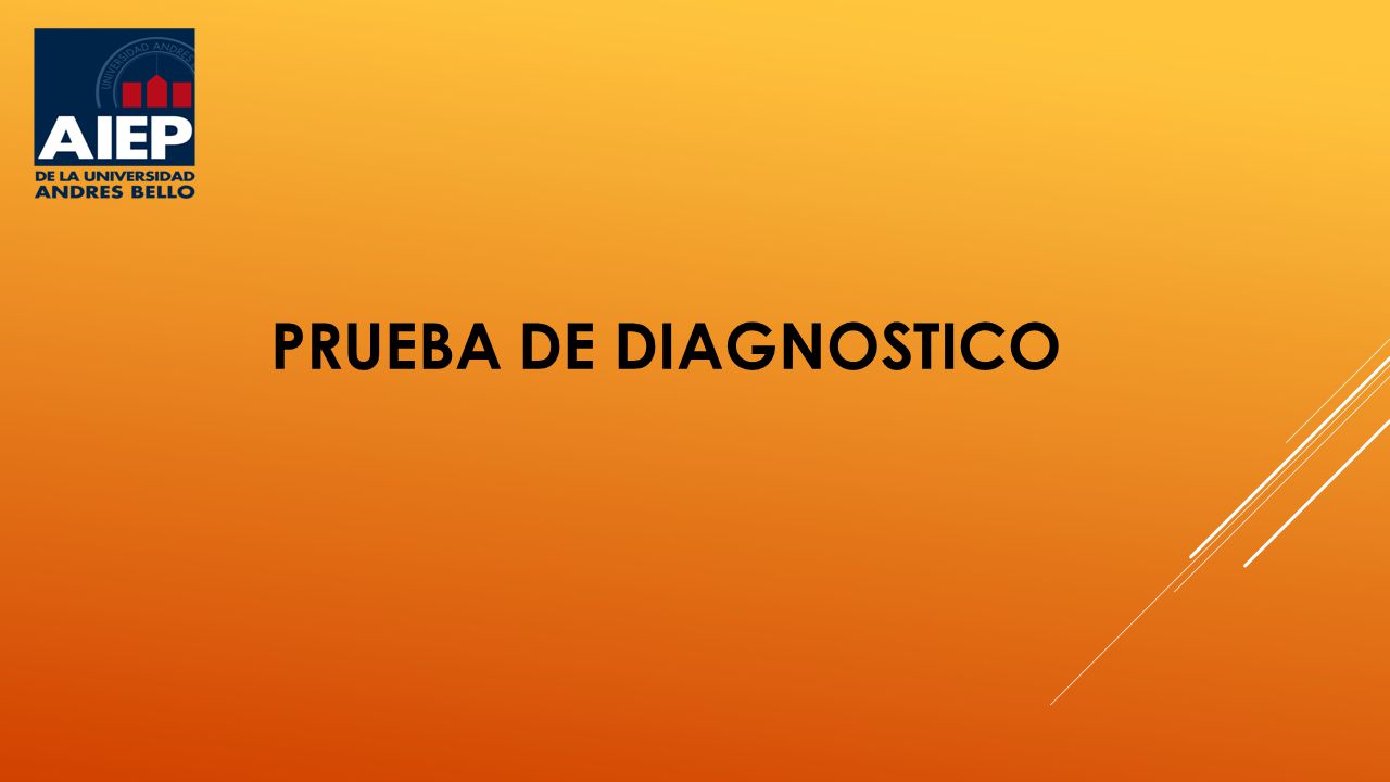 Prueba de diagnostico