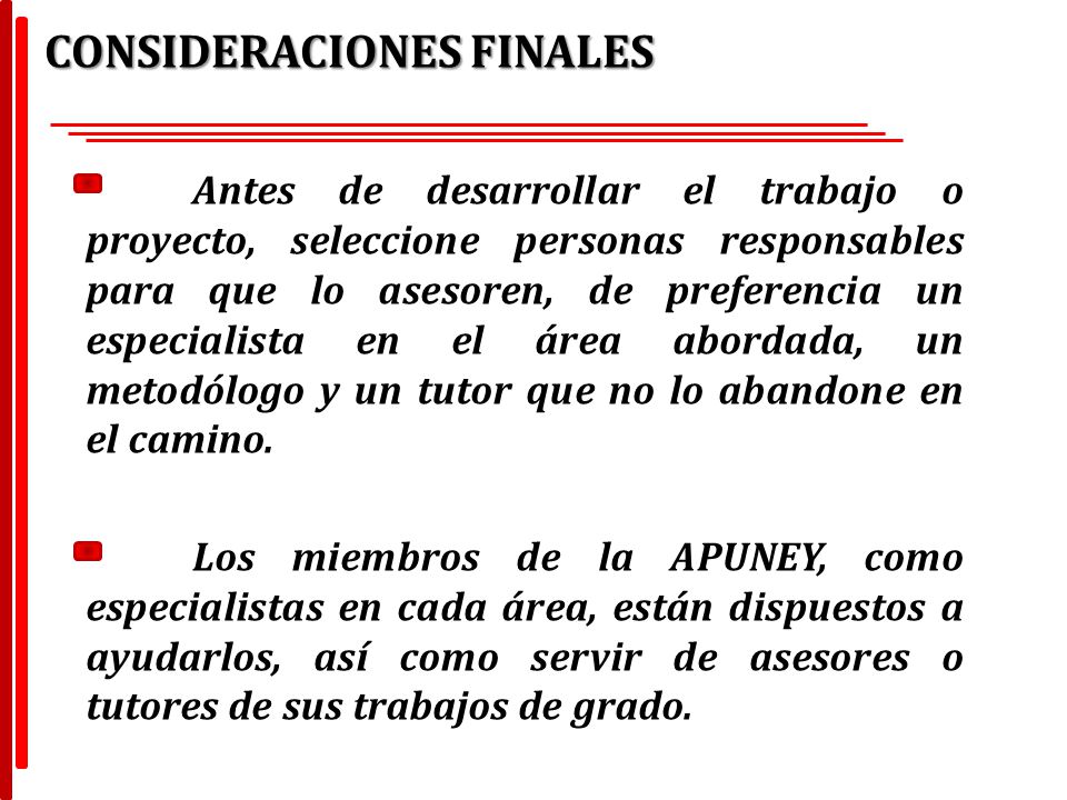 CONSIDERACIONES FINALES