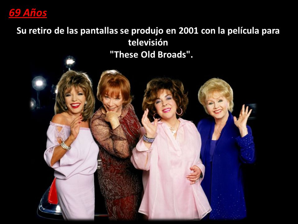 69 Años Su retiro de las pantallas se produjo en 2001 con la película para televisión.