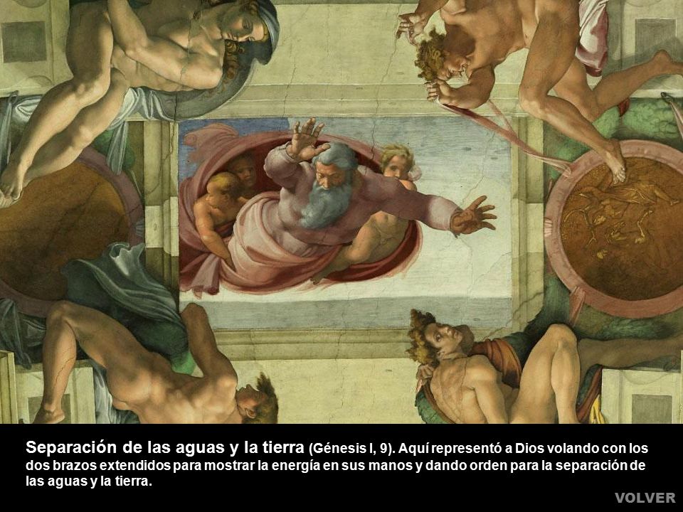 Separación de las aguas y la tierra (Génesis I, 9)