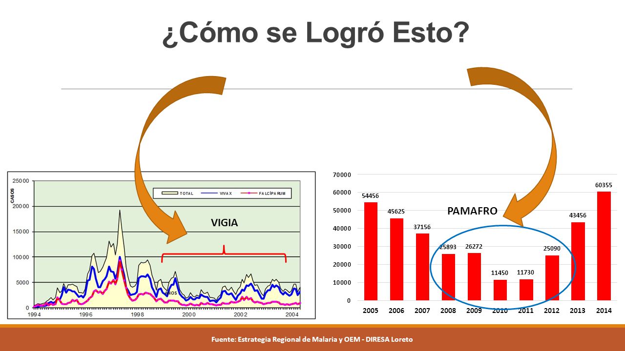 Fuente: Estrategia Regional de Malaria y OEM - DIRESA Loreto