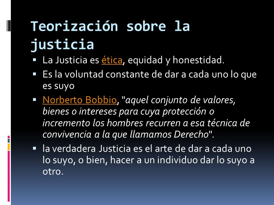 Teorización sobre la justicia