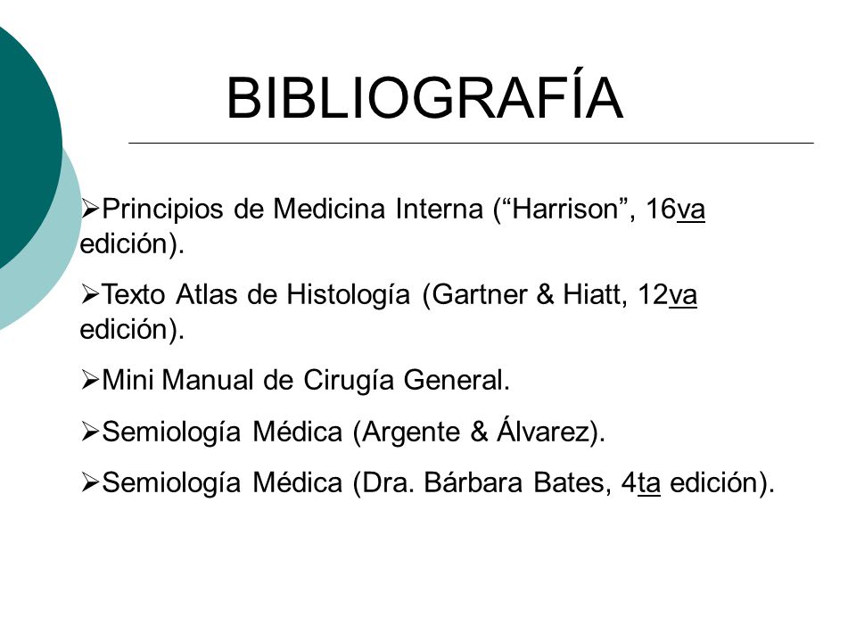BIBLIOGRAFÍA Principios de Medicina Interna ( Harrison , 16va edición).