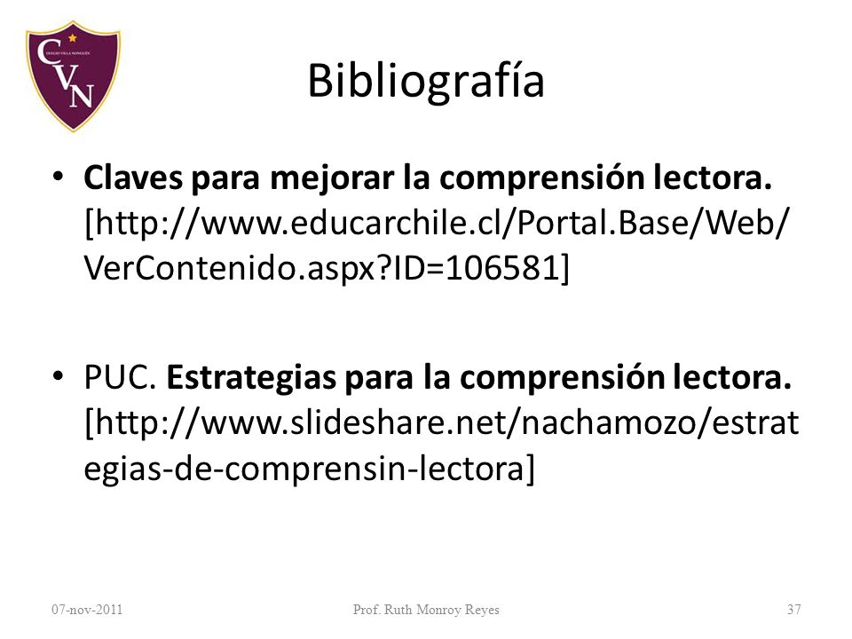 Bibliografía Claves para mejorar la comprensión lectora. [  ID=106581]