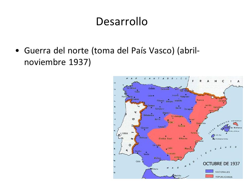Desarrollo Guerra del norte (toma del País Vasco) (abril-noviembre 1937)
