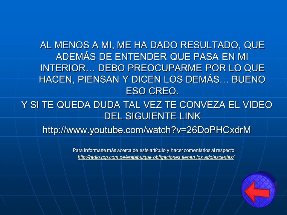 Y SI TE QUEDA DUDA TAL VEZ TE CONVEZA EL VIDEO DEL SIGUIENTE LINK