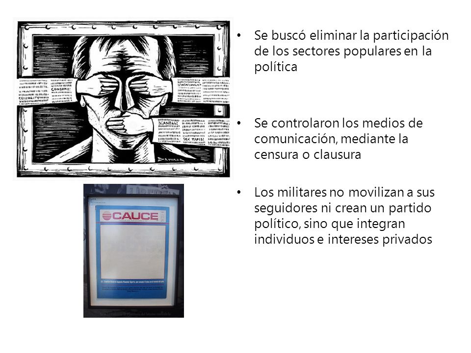 Se buscó eliminar la participación de los sectores populares en la política