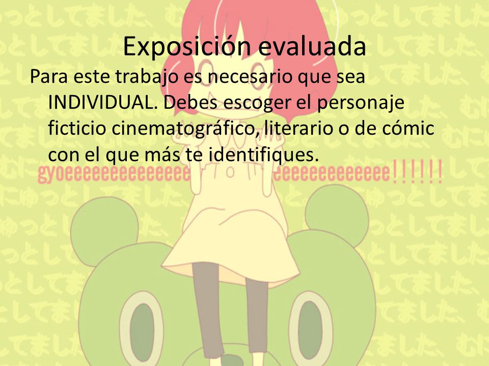 Exposición evaluada