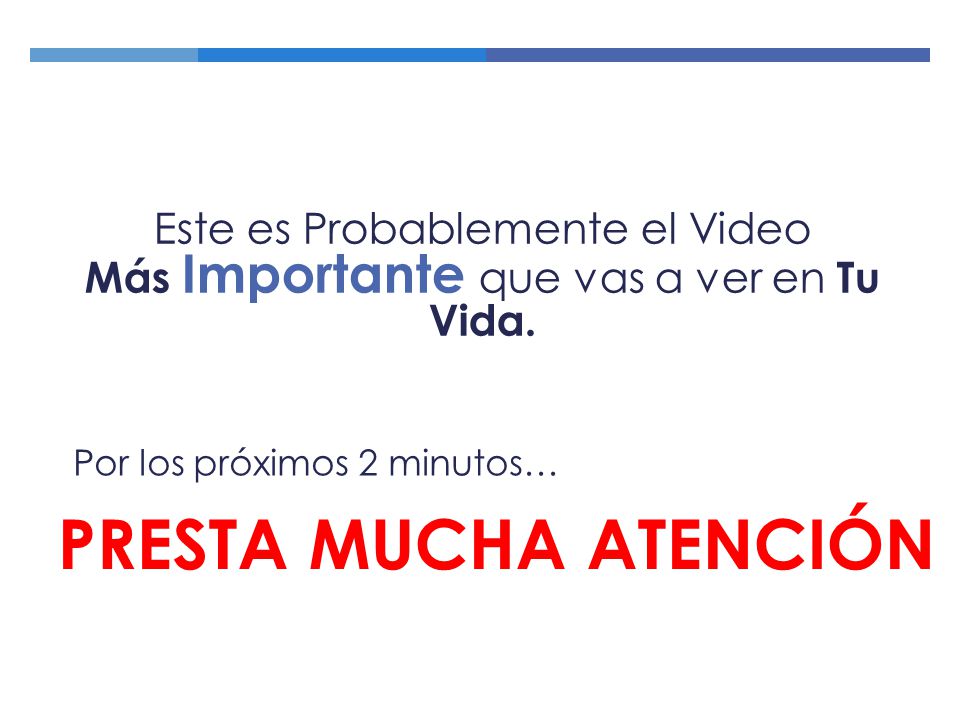 Este es Probablemente el Video Más Importante que vas a ver en Tu Vida.