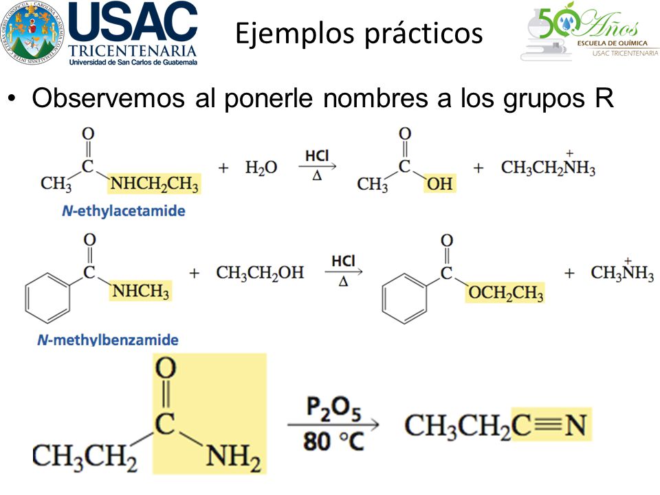 Ejemplos prácticos Observemos al ponerle nombres a los grupos R