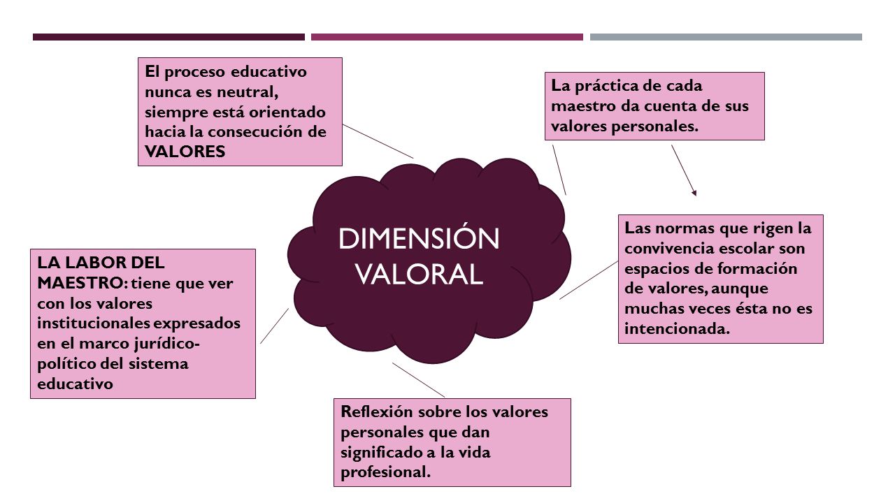El proceso educativo nunca es neutral, siempre está orientado hacia la consecución de VALORES