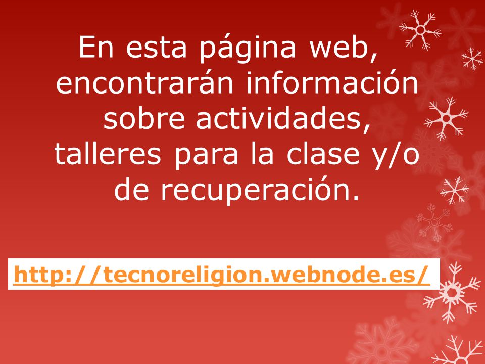 En esta página web, encontrarán información sobre actividades, talleres para la clase y/o de recuperación.