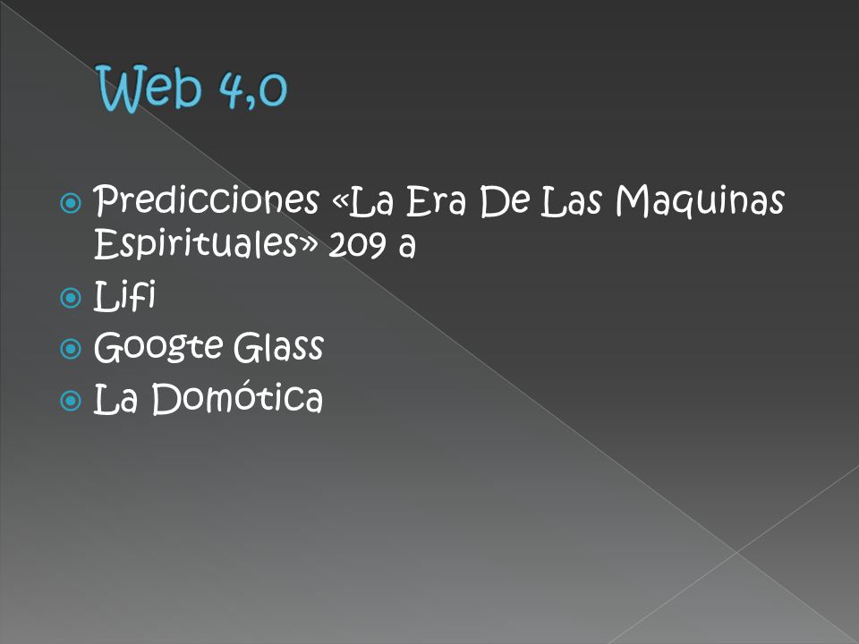 Web 4,0 Predicciones «La Era De Las Maquinas Espirituales» 209 a Lifi